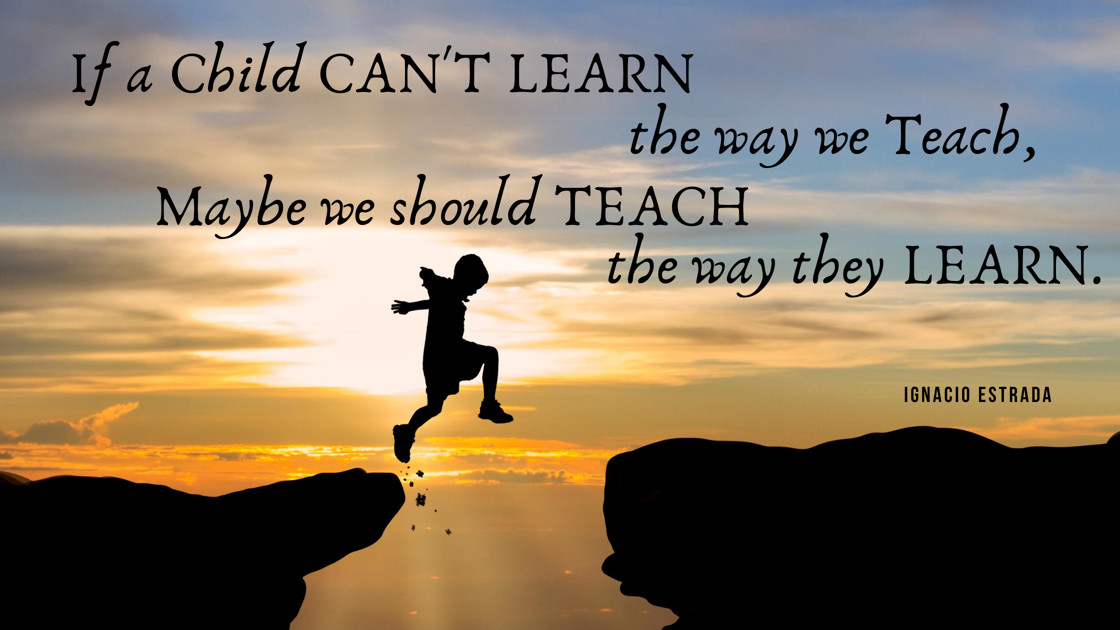 If a child can't learn